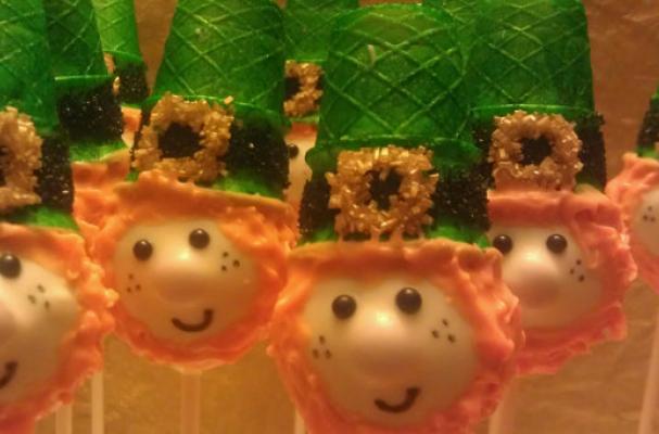 Happy St Patrick's day Aren't these Leprechaun cake pops cute